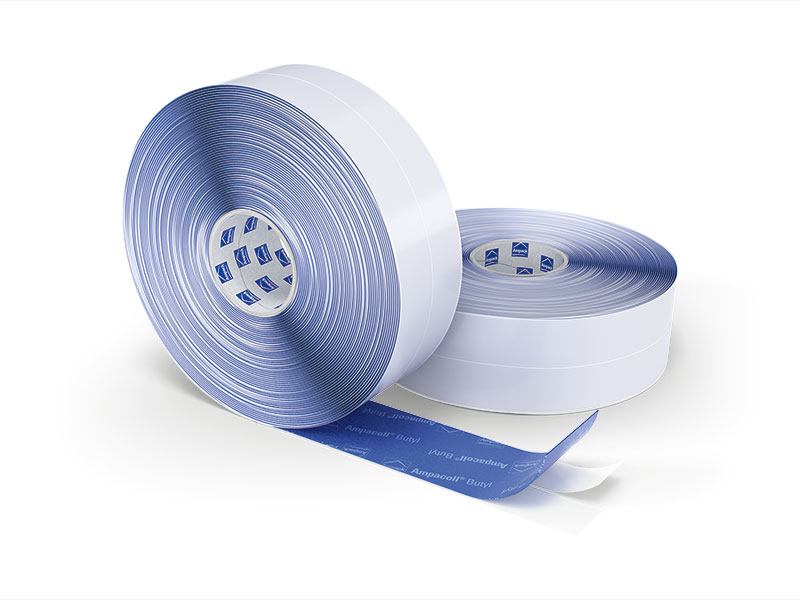 Photo du produit: Ampacoll BK 535 80 mm, ruban adhésif en caoutchouc butyle, étanche à l’air et au vent