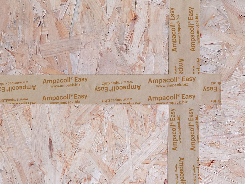 Anwendungsfoto: Ampacoll Easy, linerloses Klebeband aus Spezialpapier
